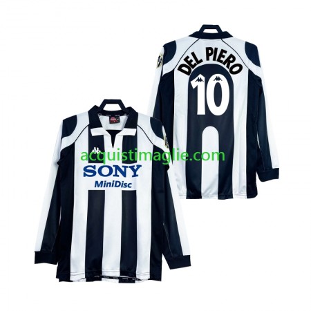 Divisa di Calcio Juventus DEL PIERO 10 Retro Prima 1997 1998 Manica Lunga